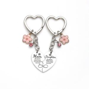 Embossed Stainless Steel Metal Keychain, Heart Hugging <b>Couple</b> <b>Necklace</b> Gift - Product Image 3