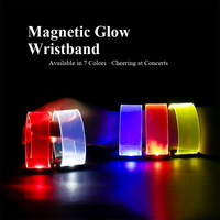 Bracelet LED lumineux personnalisé avec logo, activé par le son, 3 modes d'éclairage, bracelet clignotant pour fêtes, concerts, festivals, événements