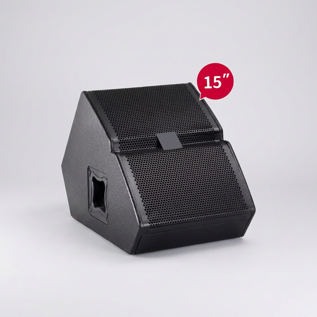 TX1152FM 15inch Full Range Monitor Speaker Wedge Professional Stage & Studio Use 450W Continuous Power Wood Shell
