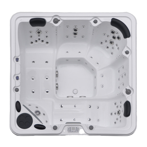 Baignoires Spa Infinity pour 5 <span class=keywords><strong>Personnes</strong></span>, Moderne, en Acrylique, Écologique, Autoportante, Spa Extérieur avec Couvercle et Extérieur Sonorisés - Product Image 1