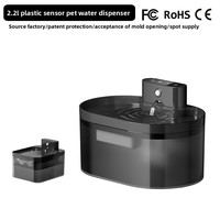 Fontaine à eau intelligente pour animaux de compagnie avec capteur infrarouge, pour chats et chiens, type C, autonomie de 30 jours, détachable, fabrication directe OEM
