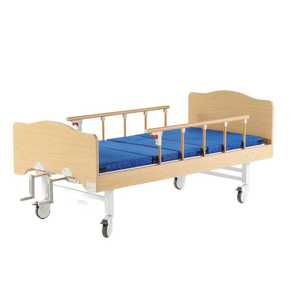 Shituo Wooden Nursing <b>Bed</b> CM-MNB-02 <b>Double</b> Crank With Guardrail For Elderly Home Care - Product Image 1