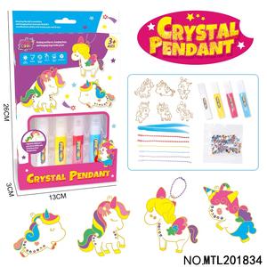 Educatieve Diy Art Kits Diamant Schilderij Sticker Sleutelhanger Dinosaurus Hanger Speelgoed Diy Ambachtelijke Kit Voor Kinderen - Product Image 4