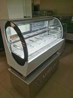Vitrine Réfrigérée Professionnelle 12 Bacs pour Glaces Carpigiani - Prix de Gros - Mini Congélateur à Glaces