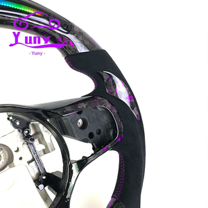 Volante de Fibra de Carbono Forjado Personalizado con LED RPM para Mitsubishi Lancer EVO X 8 9 10 2010-2015, Diseño de Estilo de Carreras - Product Image 5