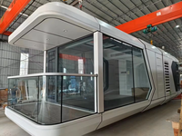 Capsule spatiale hôtelière mobile, maison préfabriquée modulaire en conteneur, maison préfabriquée