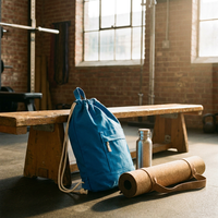 Sac à dos respirant en micro-mesh fin pour équipement sportif, avec cordon de serrage, pour uniforme d'entraînement d'athlètes et rangement de chaussures