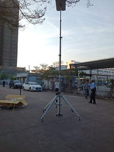 Elevador de aire acondicionado de aluminio, elevador de mesa eléctrico portátil, instalación - Product Image 3