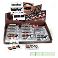 3 teintes de maquillage pour sourcils en marque privée, crème pour sourcils longue durée, naturelle, en stock