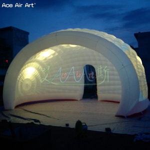 Tienda de media cúpula inflable Dj LED, tienda <span class=keywords><strong>Luna</strong></span> inflable para fiestas y eventos promocionales, media cúpula inflable - Product Image 4
