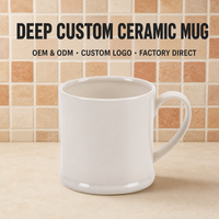 Mug promotionnel OEM personnalisé en porcelaine fine avec transfert de décalcomanie pour agents de sourcing et programmes de cadeaux d'entreprise
