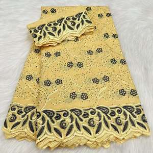 Großhandel Baumwolle African Lace Fabric Hochwertige Dubai Lace Bestickte <span class=keywords><strong>nigerian</strong></span> ische schwere Schweizer Voile Spitze in der Schweiz - Product Image 5