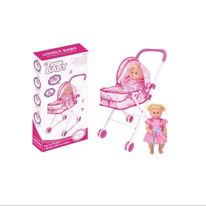 Muñeca <span class=keywords><strong>de</strong></span> juguete <span class=keywords><strong>de</strong></span> ojo activo para bebé, 16 pulgadas, con IC y carrito <span class=keywords><strong>de</strong></span> hierro, nuevo diseño - Product Image 4