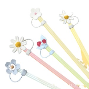 ฝาครอบหลอดซิลิโคนรูปดอกไม้ ป้องกันฝุ่น สำหรับสินค้าขายดี คุณภาพมาตรฐานอาหาร ป้องกันคราบ เป็นมิตรกับสิ่งแวดล้อม อุปกรณ์ตกแต่ง - Product Image 5