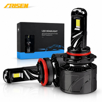 En stock, Aurora, conception d'emballage avec logo gratuit, ampoules LED pour phares de voiture 6000K 140W super lumineuses H4 H7 H11 9005