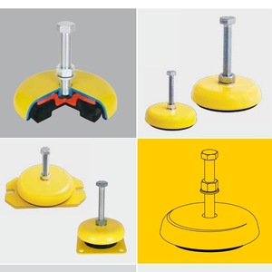 Pieds de support pour machines série Effbe Lm, en acier inoxydable, amortisseurs industriels, support actif et passif - Product Image 3
