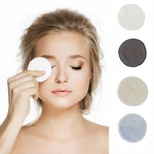 แผ่นเช็ดเครื่องสำอางผ้าฝ้ายแบบใช้ซ้ำได้แผ่นปิดตาทำจากไม้ไผ่ - Product Image 6