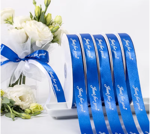 High Definition Custom Logo <b>Ribbon</b> Reusable Satin Roll For Business Brand Gift Box Wrapping - Product Image 6