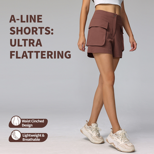 Shorts de yoga d'entraînement actifs légers et confortables pour femmes <span class=keywords><strong>Grande</strong></span> poche pour la course en plein air en été Tailles grandes disponibles - Product Image 3