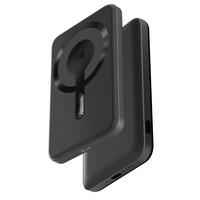 Vente en gros 5000mAh Mini Type C Chargeur sans fil portable 15W Support de charge rapide 2-en-1 Powerbank de voyage magnétique