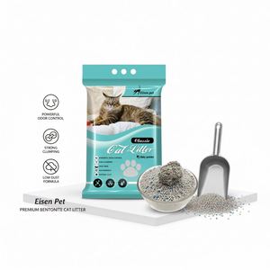 Precio de Fábrica al por Mayor: Arena Aglomerante de Bentonita para Gatos de 4kg, 8kg y 20kg para Control de Olores - Product Image 1