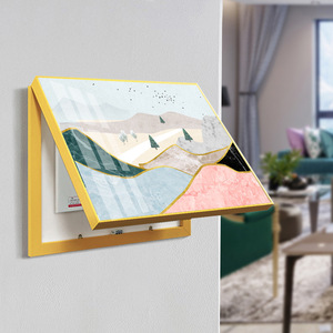 Cuadro decorativo para caja de medidor eléctrico, sin necesidad de taladrar, cubierta decorativa minimalista nórdica, interruptor de encendido principal - Product Image 1