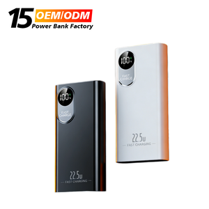 Baterías Externas al por Mayor con Logotipo Personalizado, PD 20W, Carga Rápida <span class=keywords><strong>de</strong></span> 22.5W, USB C, Cargador <span class=keywords><strong>de</strong></span> Teléfono Móvil, 20000 mAh - Product Image 1
