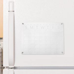 Wholesale Best Clear Custom Size Design 2 Pack Acrylic Magnetic Weekly/Monthly Photo <b>Frame</b> Calendar <b>for</b> Fridge - Product Image 3