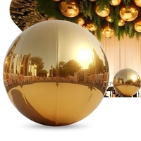 Ballon miroir géant gonflable personnalisé en PVC brillant, tissu Oxford, imperméable, résistant aux intempéries et au soleil