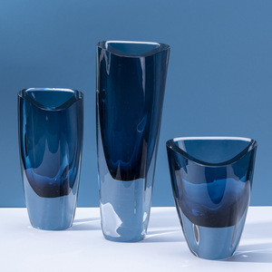 Jarrón de Vidrio de Murano Marrón Soplado a Mano de Diseño Moderno de Estilo Nórdico Europeo, Accesorios para el Hogar, Decoración de Mesa - Product Image 3