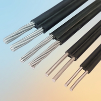 Cable Aéreo Aislado ABC, Cable de Alimentación Aéreo de Aluminio Agrupado con Conductor AAC/AAAC/ACSR, SIP Triplex/Dúplex