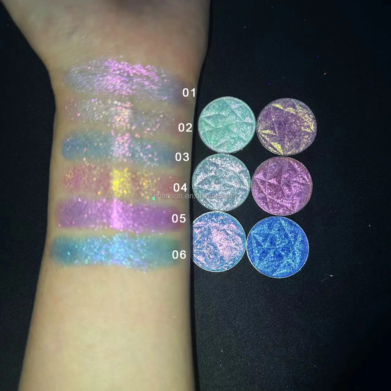 New Color Cosmetics Multichrome Shifting Eye Shadow Mermaid Pearl Glitter Duochrome Eyeshadow