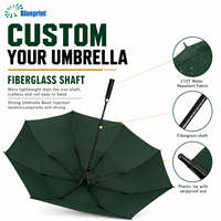 Grand parapluie de golf de 30 pouces, résistant au vent, en fibre de verre, tissu pongé 210T, impression de logo personnalisée, sérigraphie, cadeau pour club, OEM