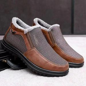 <span class=keywords><strong>Scarpe</strong></span> in Cotone da Uomo con Calore e Fodera in Pile, Suola Morbida e Stivali in Cotone Ispessiti <span class=keywords><strong>per</strong></span> Anziani, Ideali <span class=keywords><strong>per</strong></span> Camminare con Agilità - Product Image 2