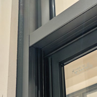 Fenêtre coulissante/battante en alliage d'aluminium Deioux à double vitrage, 3 rails, design moderne, avec moustiquaire pliante intégrée