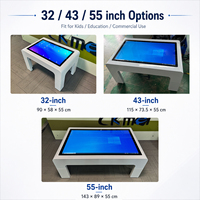 Table de jeu avec écran tactile numérique de 32, 43 et 55 pouces, livraison en 3 jours, table de jeu avec écran tactile pour enfants