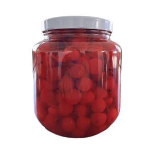 Cerezas Maraschino Dulces Enlatadas de Alta Calidad <span class=keywords><strong>al</strong></span> por Mayor, Conservadas en Agua Azucarada, 36 Meses de Duración, Frasco de Vidrio, 2000g - Product Image 1
