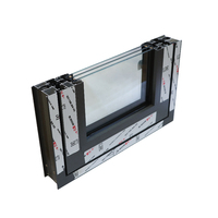 Ventanas Horizontales de Aleación de Aluminio ZF, Doble Vidrio Templado, Aislamiento Acústico, Diseño a Prueba de Viento, Energy Star, para Dormitorio o Villa