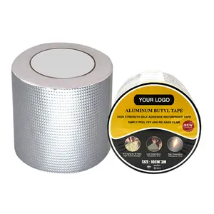 ANTI Factory Butyl Aluminum Foil Waterproof Tape, Self Adhesive Aluminum Foil Butyl Tape For Sunshine Room Water Sealing