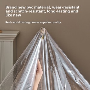 Mantel <span class=keywords><strong>de</strong></span> PVC Transparente 100% Resistente al Agua y al Aceite, 140*180CM, Rectangular, Vinilo, con Bordado <span class=keywords><strong>de</strong></span> Encaje y Técnica <span class=keywords><strong>de</strong></span> Crochet - Product Image 2
