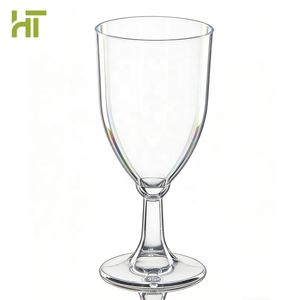 カスタムロゴ入り PS 7オンス (210ml) 透明プラスチック製使い捨てカクテルショットグラス ワインフルート シャンパン 再利用可能 パーティー 結婚式用 - Product Image 1