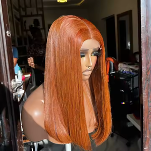 18 20 22 24 26 28 30 بوصة 1b/اللون البني أومبير 5x5 لاصق Hd الدانتيل إغلاق الخام الفيتنامية العظام مستقيم الشعر البشري الباروكات - Product Image 4