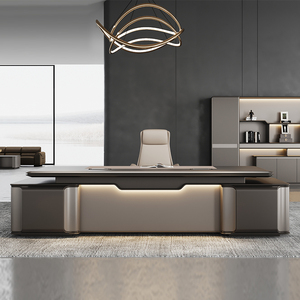 Mới hiện đại nội thất văn phòng mới nhất bàn văn phòng thiết kế CEO điều hành Bàn Quản Lý L hình ông chủ bàn Bàn ông chủ bảng - Product Image 2