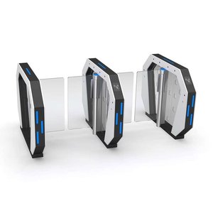 Barrière pivotante à grande vitesse de couleur personnalisée avec un design exceptionnel, en acier inoxydable 304, avec lecteur de code QR et contrôle d'accès RFID - Product Image 2