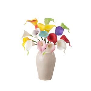 Mini Calla Artificielle Verte en Gros pour Décoration Extérieure de Mariage Style INS Peinte à l'Effet Naturel pour l'Export - Product Image 5