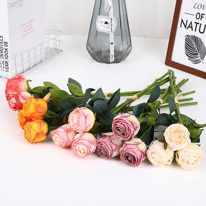 Ramo de Rosas Artificiales Multicolor de Alta Simulación para Decoración de Bodas, Hogar, San Valentín y Exteriores - Product Image 4