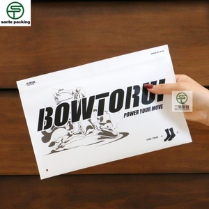 Custom Thick-Made PE Plastic Bag for Clothing with Zipper Top and Valve Recyclable Package - Product Image 5