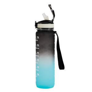 Fitness Time Maker Tritan sk pc Bpa Free plastica proteina Logo personalizzato 32oz 1000ml 1 lettiera bottiglia d'acqua motivazionale per lo Sport - Product Image 5