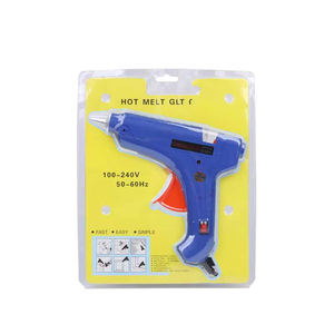 Pistolet à colle chaude bleu 100W avec interrupteur, capacité thermique, corps en aluminium + buse en aluminium, pistolet à colle chaude 20W - Product Image 5