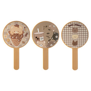 Hot Sale Factory Wholesale High Quality Cartoon Bear Pattern Round Travel Makeup <strong>Mirror</strong> Compact Portable Pocket Size - Product Image 1